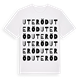 Uteröd ordlek t-shirt