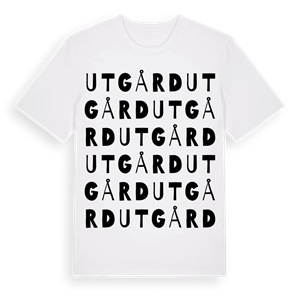 Utgård ordlek t-shirt – ekologisk bomull t-shirt från Pinshirt