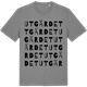 Mid Heather Gray t-shirt med Utgärdet ordlek t-shirt