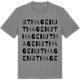 Mid Heather Gray t-shirt med Uthagen ordlek t-shirt