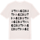Vintage White t-shirt med Uthagen ordlek t-shirt