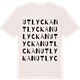 Vintage White t-shirt med Utlyckan ordlek t-shirt
