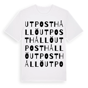 Utpost Hållö ordlek t-shirt – ekologisk bomull t-shirt från Pinshirt
