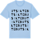 Blue Soul t-shirt med Utsikten ordlek t-shirt