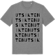 Mid Heather Gray t-shirt med Utsikten ordlek t-shirt