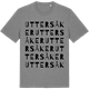 Mid Heather Gray t-shirt med Uttersåker ordlek t-shirt