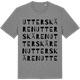 Mid Heather Gray t-shirt med Utterskären ordlek t-shirt