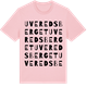Pink Cotton t-shirt med Uveredsberget ordlek t-shirt