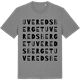 Mid Heather Gray t-shirt med Uveredsberget ordlek t-shirt