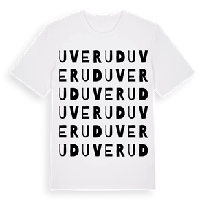 Uverud ordlek t-shirt – ekologisk bomull t-shirt från Pinshirt