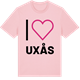 Pink Cotton t-shirt med Jag älskar Uxås t-shirt stort tryck