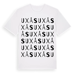 Uxås ordlek t-shirt – ekologisk bomull t-shirt från Pinshirt