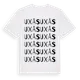 White t-shirt med Uxås ordlek t-shirt