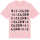 Pink Cotton t-shirt med Vabacken ordlek t-shirt