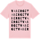 Pink Cotton t-shirt med Vaberget ordlek t-shirt