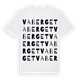White t-shirt med Vaberget ordlek t-shirt