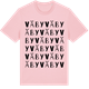 Pink Cotton t-shirt med Väby ordlek t-shirt