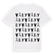 White t-shirt med Väby ordlek t-shirt