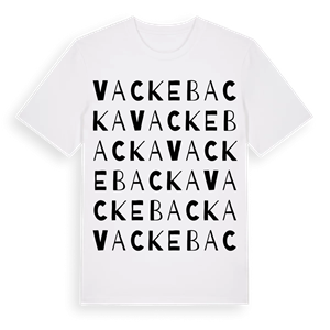 Vackebacka ordlek t-shirt – ekologisk bomull t-shirt från Pinshirt