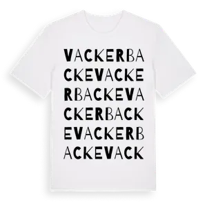 Vackerbacke ordlek t-shirt – ekologisk bomull t-shirt från Pinshirt