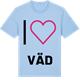 Blue Soul t-shirt med Jag älskar Väd t-shirt stort tryck