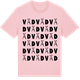 Pink Cotton t-shirt med Väd ordlek t-shirt