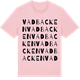 Pink Cotton t-shirt med Vadbacken ordlek t-shirt