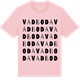 Pink Cotton t-shirt med Vadboda ordlek t-shirt