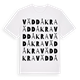White t-shirt med Väddåkra ordlek t-shirt