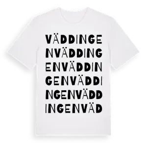 Väddingen ordlek t-shirt – ekologisk bomull t-shirt från Pinshirt