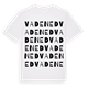 White t-shirt med Vadened ordlek t-shirt