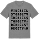 Mid Heather Gray t-shirt med Väderlekstorget ordlek t-shirt