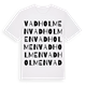 White t-shirt med Vadholmen ordlek t-shirt
