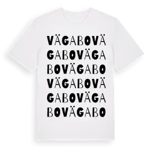 Vägabo ordlek t-shirt – ekologisk bomull t-shirt från Pinshirt