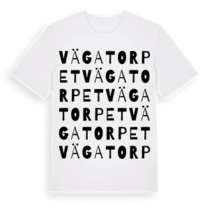 Vägatorpet ordlek t-shirt – ekologisk bomull t-shirt från Pinshirt