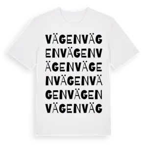 Vägen ordlek t-shirt – ekologisk bomull t-shirt från Pinshirt
