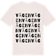 Vintage White t-shirt med Vägen ordlek t-shirt