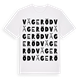 White t-shirt med Vägeröd ordlek t-shirt