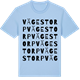 Blue Soul t-shirt med Vägestorp ordlek t-shirt