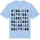 Blue Soul t-shirt med Väggaberget ordlek t-shirt