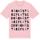Pink Cotton t-shirt med Vågmästareplatsen ordlek t-shirt