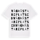 White t-shirt med Vågmästareplatsen ordlek t-shirt
