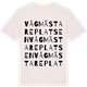 Vintage White t-shirt med Vågmästareplatsen ordlek t-shirt