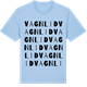 Blue Soul t-shirt med Vagnlid ordlek t-shirt