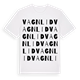Vagnlid ordlek t-shirt