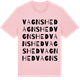Pink Cotton t-shirt med Vagnshed ordlek t-shirt