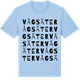 Blue Soul t-shirt med Vågsäter ordlek t-shirt