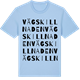 Blue Soul t-shirt med Vägskillnaden ordlek t-shirt