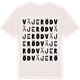 Vintage White t-shirt med Väjeröd ordlek t-shirt