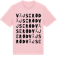 Pink Cotton t-shirt med Väjseröd ordlek t-shirt